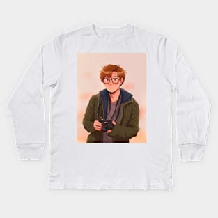 Mr. Photographer Kids Long Sleeve T-Shirt